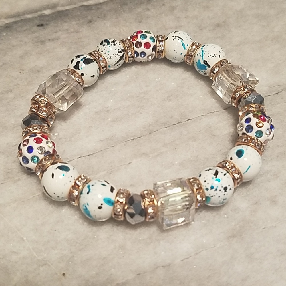 Stretch White Bracelet